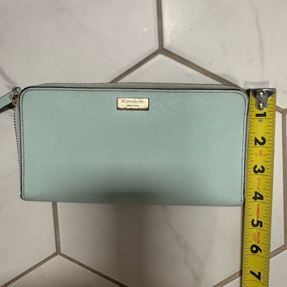 Kate Spade‎ Neda Newberry Lane Zip Around Wallet Mint Green - Picture 2 of 7